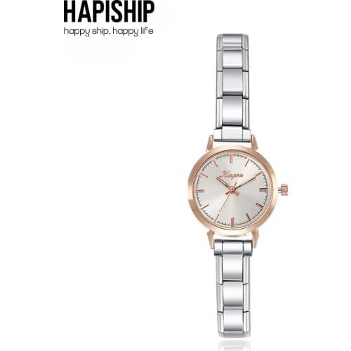 Hapiship Fashion Womens Stainless Steel Rose Watch Bracelet Bangle For Party Friend Wife Birthday Jewelry Wholesale G158
