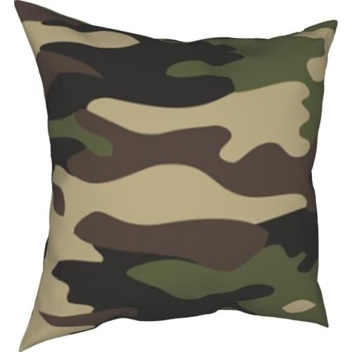 Camouflage Camo Pillowcase Soft Polyester Cushion Cover Decor Pillow Case Cover Home Zipper 45*45cm