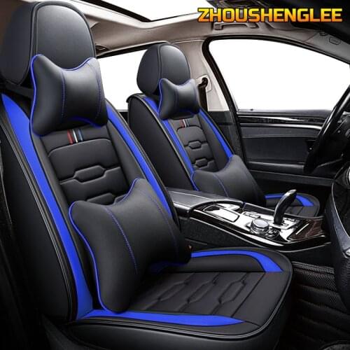 ZHOUSHENGLEE Leather car seat covers For Range Rover sport Land Rover discovery freelander evoque Range Rover Velar car seats