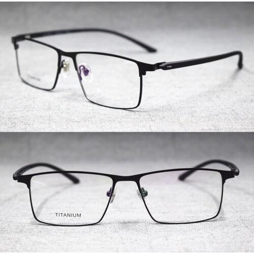 Men TR90 Spring Hinges Lightweig Eyeglass Frames Half Rimless Glasses Myopia Rx able
