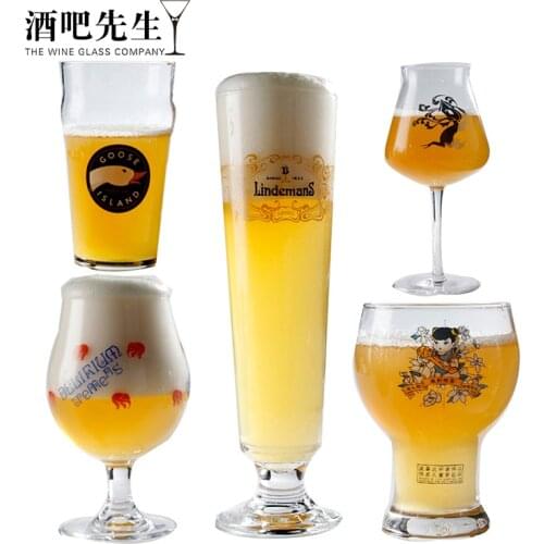 Tulip Style Stemmed Craft Beer Glasses Set for Home, Restaurants and Pubs