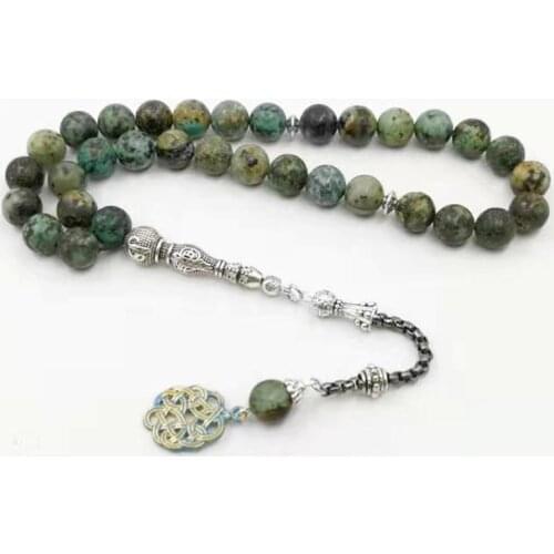 Natural African turquoises tasbih