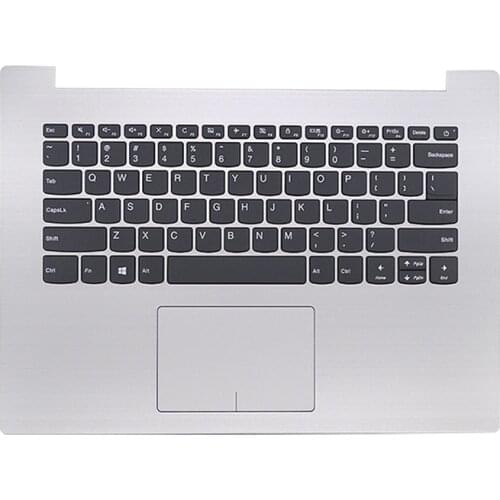 New Original Keyboard C-case Fits the Lenovo Ideapad 320-14isk 320-14ikb 320-14 Silver keyboard complete set of welding free