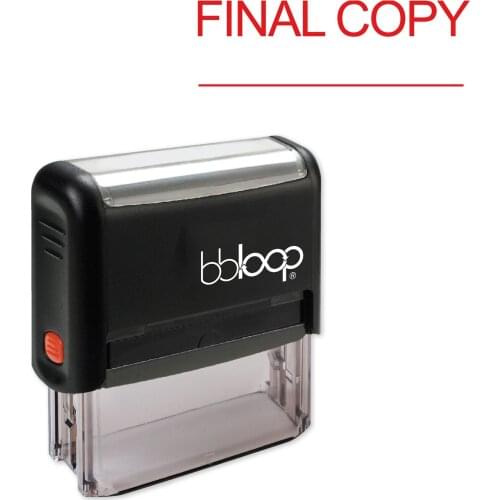 Bbloop Final Copy w/line Style Font and Design Self-Ink