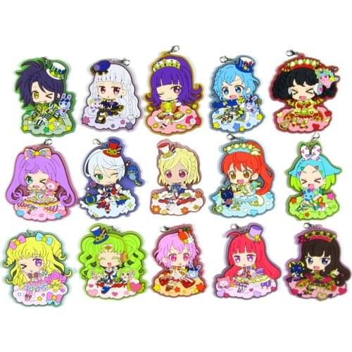 Pripara/Pretty Paradise Anime Keychain Manaka Laala/Minami Mirei/Hojo Sophy/Dorothy West/Rubber strap/mobile phone charms
