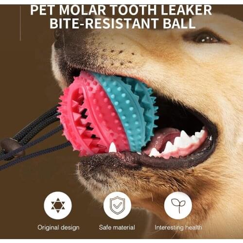 Rubber Chew Toy Tableware Dog Grinding Pillow Tempting Missing Ball Pet Nibbling Ball Pet Dog Toys Pet Supplies Fun Soft