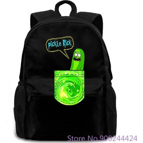 Pickle Ricks (Pockets) Male Black Cool For women men backpack laptop travel school adult student