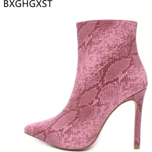 Boots for Women Fashion High Heels Boots Women Leather Shoes Ankle Boots Female Women Shoes High Heels Zapatos De Mujer Zapatos