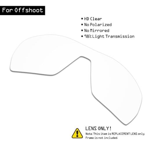 SmartVLT Sunglasses Replacement Lenses for Oakley Offshoot - HD Clear