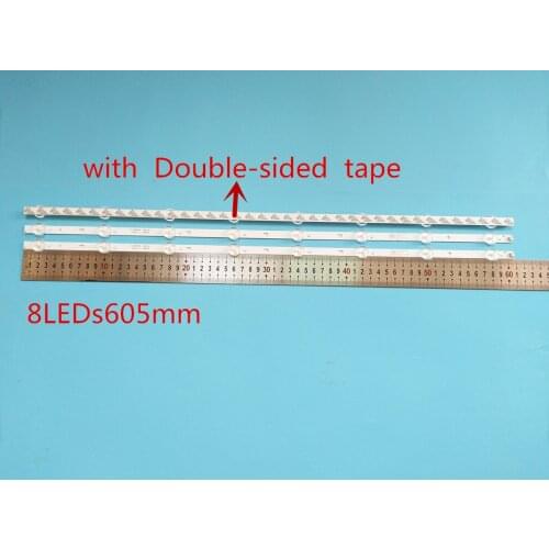 LED Retroilumination strip For TV lamp 605 millimetres JL.D32081235-001CS-M E469119 8 21v input New 3 p/batch