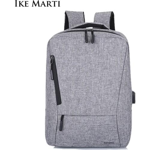 IKE MARTI Ultralight Laptop Backpack Women Thin Men Back Pack Business Backpacks Bag Men 15Inch Office Work Slim Women Backpack