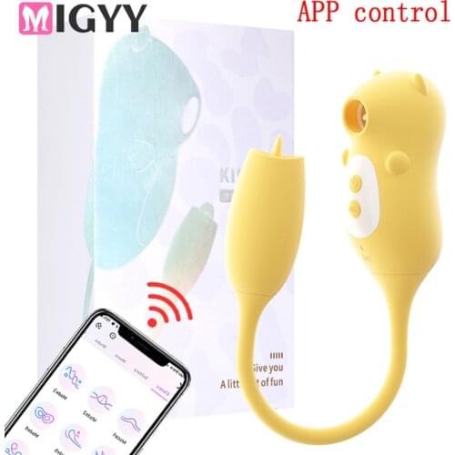 App Remote Control Sucker Vibrators For Women Powerful Clitoris Stimulator Vacuum Sucking Female Love Vibrating Egg Sex Toy