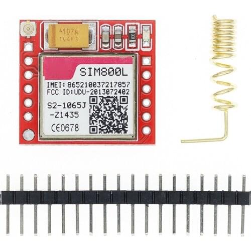 1pcs Smallest SIM800L GPRS GSM Module MicroSIM Card Core Board Quad-band TTL Serial Port