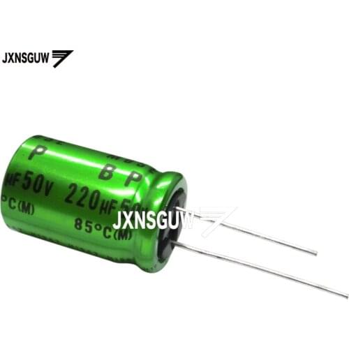 10PCS NICHICON MUSE BP 50V220UF 16X25MM green Non Polar Audio Electrolytic capacitor ES 220UF 50V MUSE-BP 220uF/50v