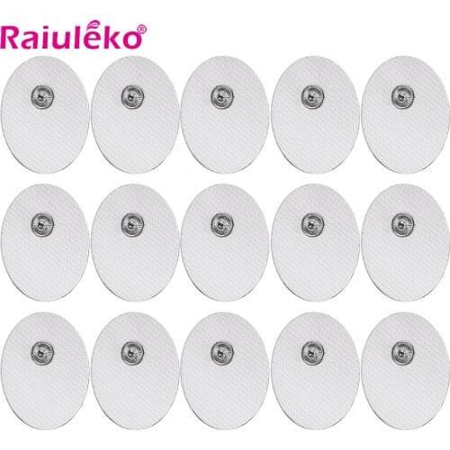 100Pcs Electrode Adhesive Gel Pads Patch For Muscle Stimulator/Slimming Massager/Tens Acupuncture Therapy Machine 3.5mm Plug