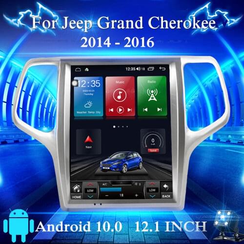 128GB Android 10.0 Tesla With DSP Carplay Car Multimedia Player For Jeep Grand Cherokee 2014-2017 GPS Navigation