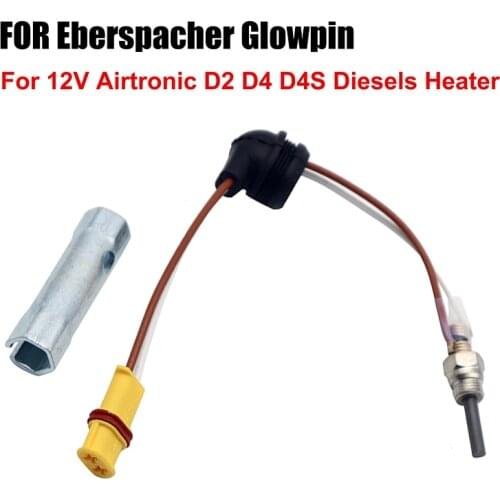 12V / 24V For Eberspacher Glowpin Glow Pin Plug Ceramic 1000-8000KVA For Airtronic D2 D4 D4S Diesels Heater With Wrench