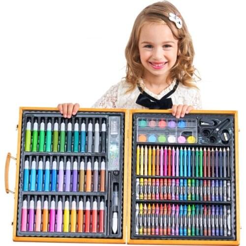 150pcs mega sets Drawing Toys Easel Board Creativity 3D pens for school Kids Coloring Pages Artist set Gift for Children