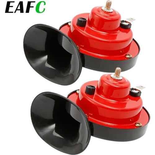 2Pcs 12V Air Horn For Car Snail Electric Air Horn Marine Boat Loud Alarm Kit Boat Motorcycle Dual-tone Auto Car Horn Loud Signal