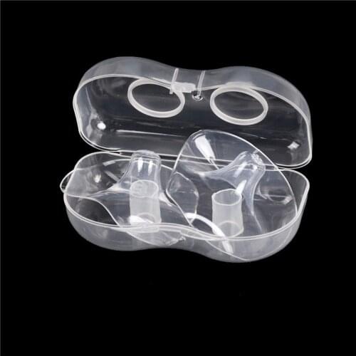 2Pcs Breastfeeding Silicone Triangular Breast Pad Silicone Nipple Protectors Feeding Mothers Nipple Shields Protection Cover