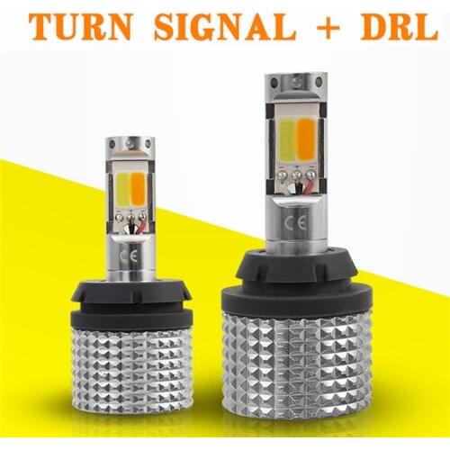 2 x LED COB Turn Signal Light Daytime Running Light 1156 BAU15S PY21W 3156 3157 T20 7440 7443 WY21W Car Turn Light Led COB DRL