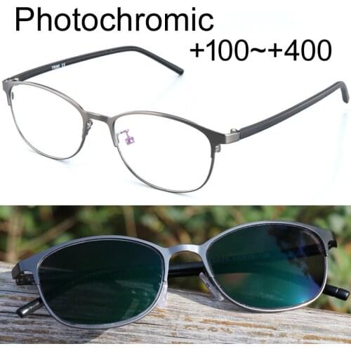2018 Photochromic Reader Reading Round Glasses Sunglasses Men Eyewear Hyperopia Presbyopia Oculos Gafas with diopters Presbyopia