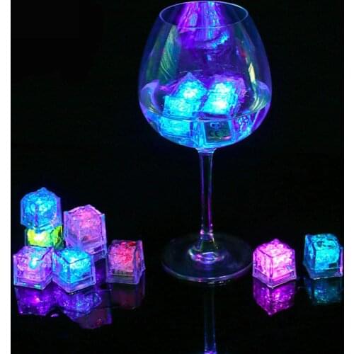 3Pcs LED Light Ice Cubes Luminous Night Lamp Party Bar Wedding Cup Decoration Night Lamp Party Bar Wedding Cup Decoration Cup