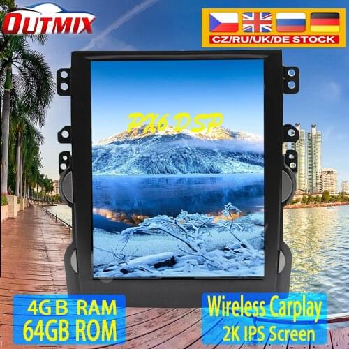 Android 9.0 4GB RAM Tesla style PX6 Car GPS Navigation For Chevrolet Malibu 2013-2015 headunit multimedia radio Android AUTO IPS