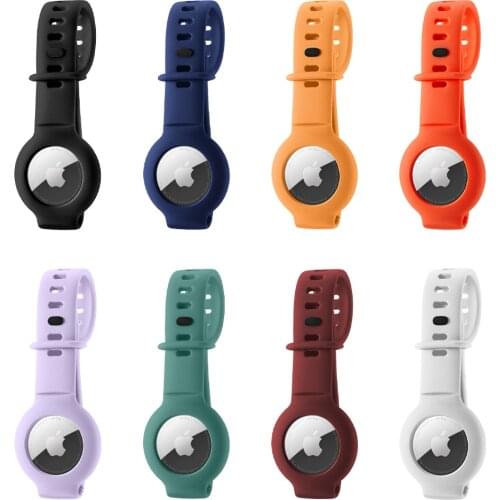 AirTag Case Silicone Wristband Bracelet Design For Children Kids Old Man Pet Dogs Cats Protective Cover For Apple Airtag Tracker