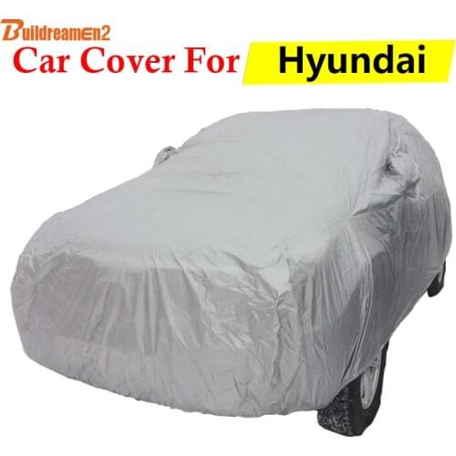 Buildreamen2 Car Cover Auto Anti-UV Sun Shade Rain Snow Scratch Protector Cover For Hyundai Atos Galloper Getz IX35 IX25 Solaris