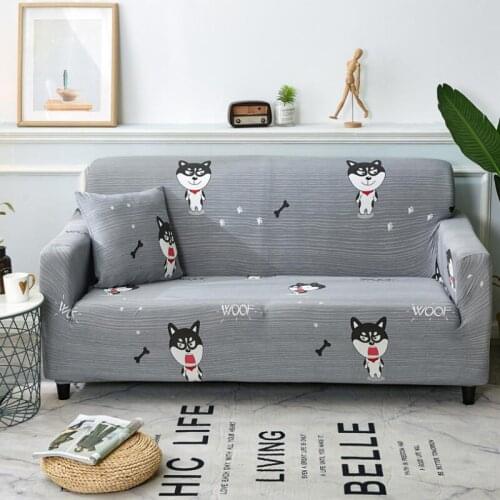European animal cartoon puppy stretch sofa cover Universal all-inclusive slip sofa cover Full cover sofa universal set CZ98