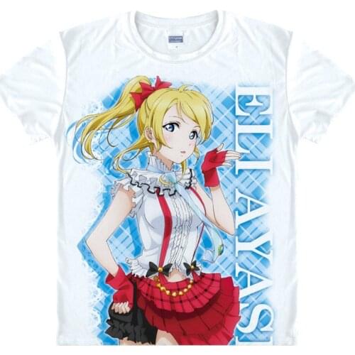 Love live T-Shirt Umi Sonoda Shirt mens 3D print T-shirts Anime Tees cute Short Sleeve T-Shirts anime cosplay japanese comic a