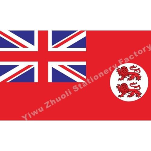 Cyprus 1992 Red Ensign Flag 150X90cm (3x5FT) 120g 100D Polyester Double Stitched High Quality Banner Free Shipping
