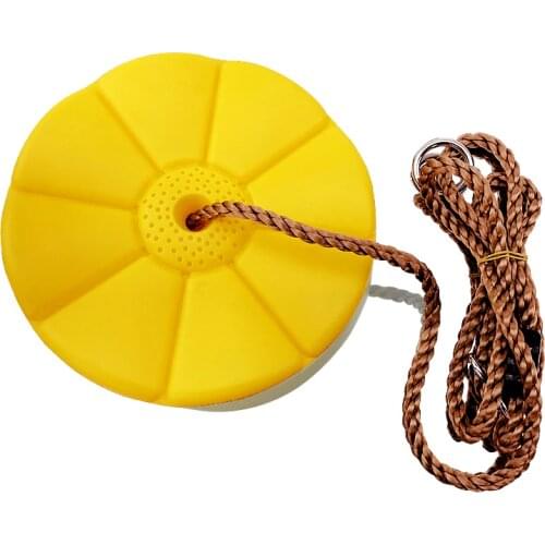 Hot Sale 1pc Children Swing Disc Toy Seat Kids Swing Round Rope Swings Outdoor Playground Hanging Garden Play Entertainment