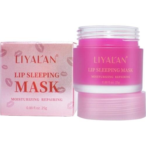 LIYAL'AN Lip Sleeping Mask Night Lips Care Moisturizer Hydrating Nourishing Natural Organic Collagen 25g