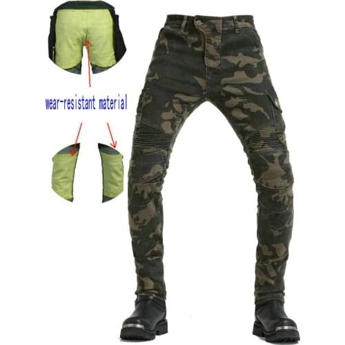 Loong Biker Motorcycle Protective Riding Trousers Straight Loose Casual Jeans Wear-Resistant Material Inside High Quality Pants