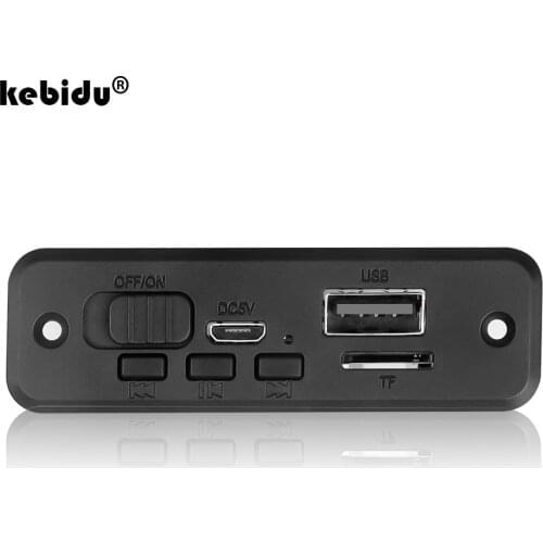 Kebidu 5V Car FM Radio Module 2*3W Amplifier Bluetooth 5.0 MP3 Player Decoder Board Support FM TF USB Handsfree Call