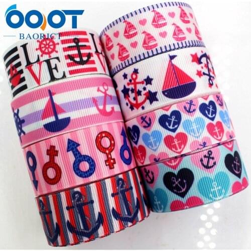 OOOT BAORJCT 1760911 22mm 10yard Cartoon Ribbons Thermal transfer Printed grosgrain Wedding Accessories DIY handmade material