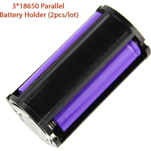 3*18650 Parallel 18650 Battery Holder Case ( 2 Pcs / Lot )