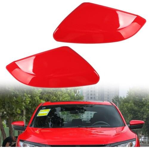 CITALL 1 Pair Red Side Mirror Cap Cover Replacement Fit for Honda Civic 10th 2016 2017 2018 2019 2020