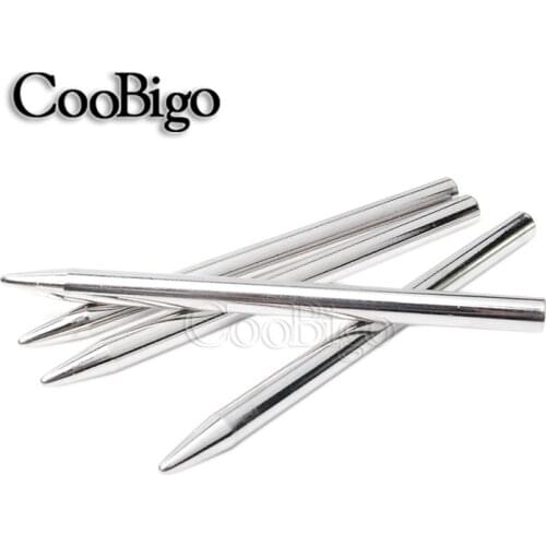 1pcs 3"Steel Surface Paracord Needle Silver With Screw Thread Shaft Tip Stitching Fid Knit Weaving Paracord Bracelet
