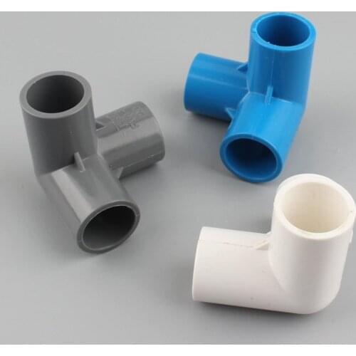 20 25 32mm PVC 3 Way Tee Water Pipe Quick Connector Three-Dimensional Stereo Connector Irrigation Water Supply Pipe Accessory