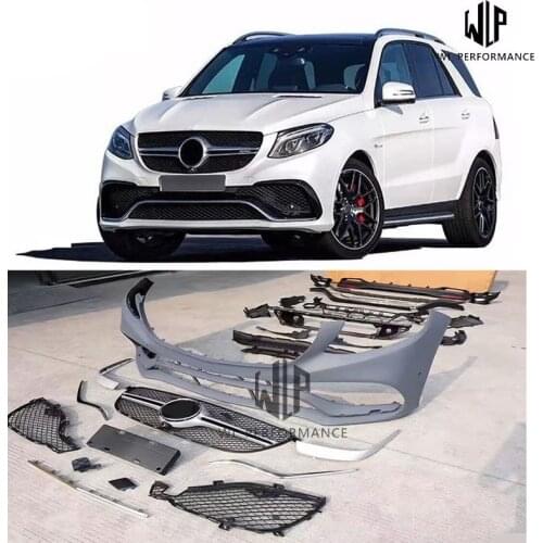 W166 PP Unpainted Car Body Kit Front Bumper Rear Bumper For Mercedes-Benz W166 GLE 320 400 GLE63 AMG style 2015-2017