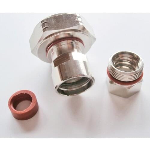 1X Pcs 7/16 L29 DIN male Plug clamp 1/2" in for Superflexible Andrew Heliax Cable Coaxial Brass RF Adapters Connector For Test