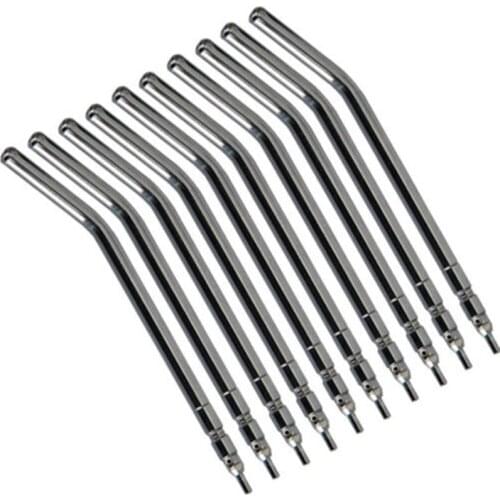 10pcs 3 Way Dental Air Water Syringe Spray Nozzles Tips Tubes Stainless Steel Dentistry Tools Teeth Whitening Dentist Equipments