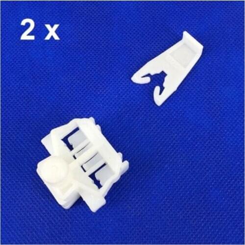 2 set For Renault Clio II 1998-2005 Window Regulator Repair Kit Clip Front Slide
