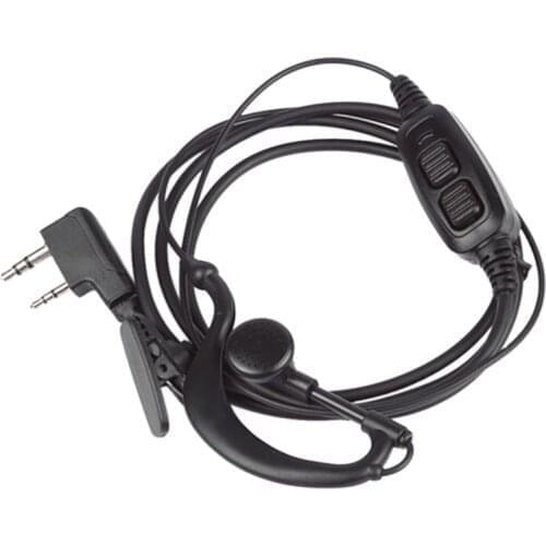 2020 For BAOFENG uv-82 accessories original dual PTT headset earpiece with mic microphone for UV 82 UV82L UV-89 2-way radio