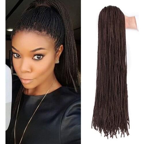 28" Straight Zizi box Braiding Crochet Hair Colored Synthetic Braiding Hair Extensions Colorful Crochet Hair 50 grams for Women
