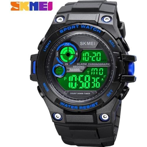 SKMEI Outdoor Sport Watch Men Multifunction Watches Alarm Clock Male Chrono 5Bar Waterproof Digital Watch reloj hombre