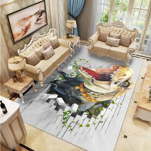 Kids Dinosaur Rugs Primitive Forest Carpets for Living Room Bedroom Area Rug Hallway kitchen Floor Rug Baby Home Game Big carpet